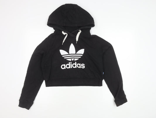 Adidas Women's Black Pullover Hoodie Size 10 S