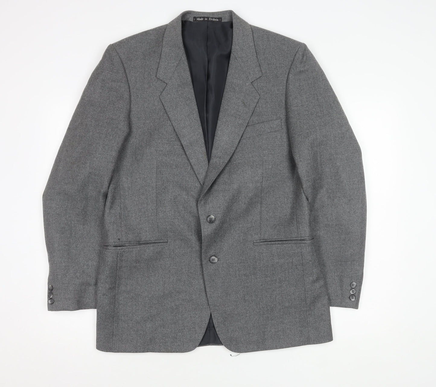 Mens UK Size 40 Brook Taverner Regular Grey Suit Jacket