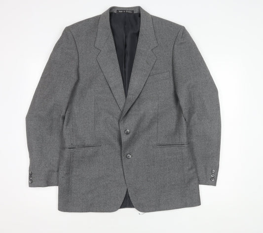 Mens UK Size 40 Brook Taverner Regular Grey Suit Jacket