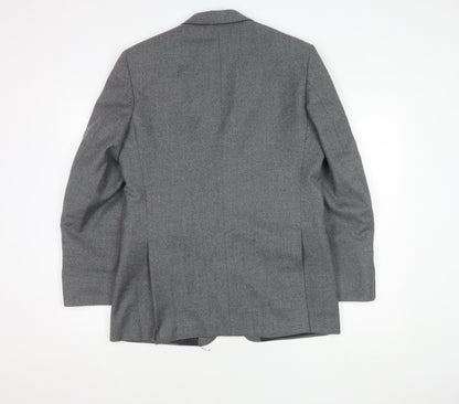Mens UK Size 40 Brook Taverner Regular Grey Suit Jacket