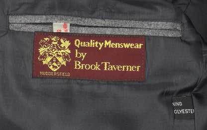 Mens UK Size 40 Brook Taverner Regular Grey Suit Jacket