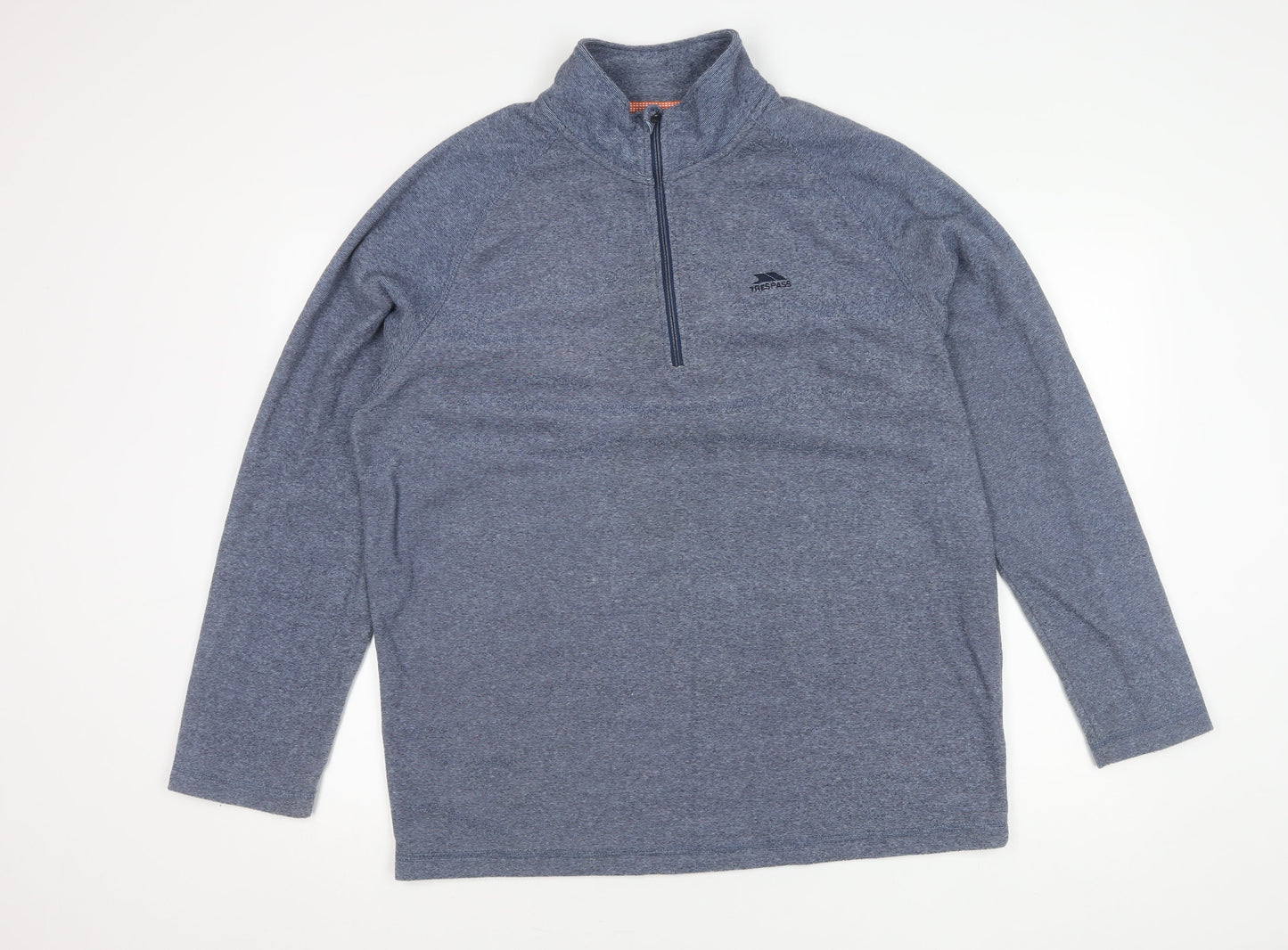 Trespass Men's Blue 2XL Pullover Sweatshirt, Zip Closure