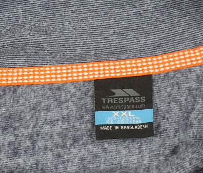 Trespass Men's Blue 2XL Pullover Sweatshirt, Zip Closure