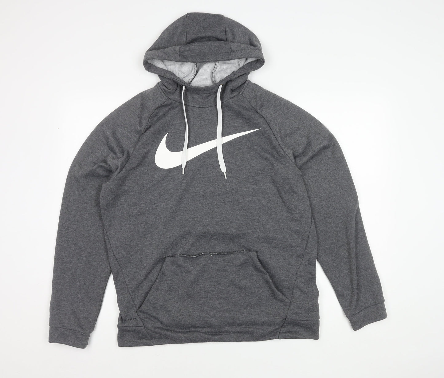Mens UK Size M Nike Grey Pullover Hoodie