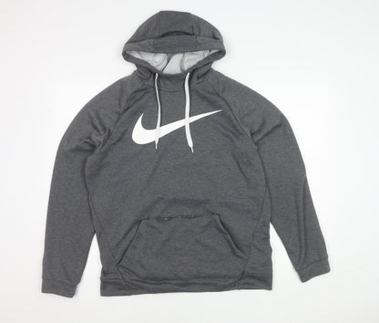 Mens UK Size M Nike Grey Pullover Hoodie