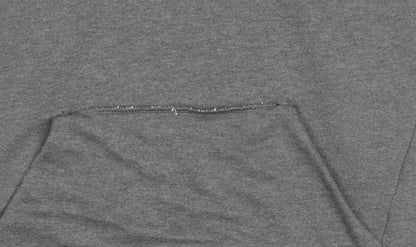 Mens UK Size M Nike Grey Pullover Hoodie