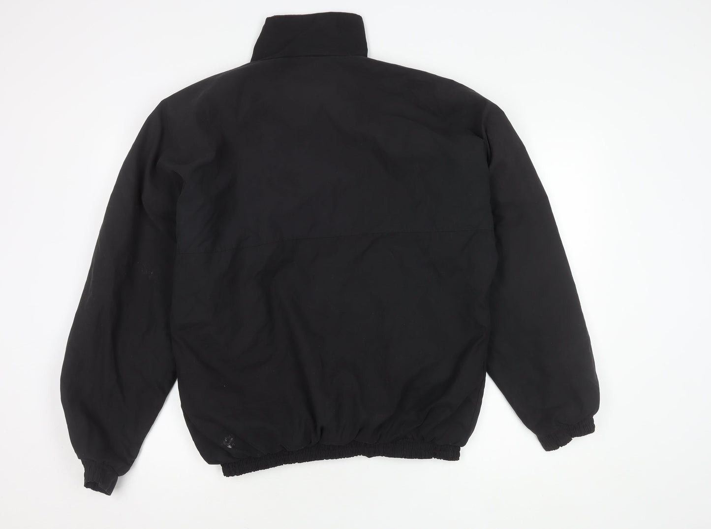 Mens UK Size L Designer Golf Apparel Black Basic Jacket