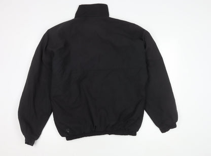 Mens UK Size L Designer Golf Apparel Black Basic Jacket