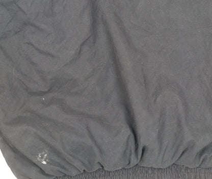 Mens UK Size L Designer Golf Apparel Black Basic Jacket