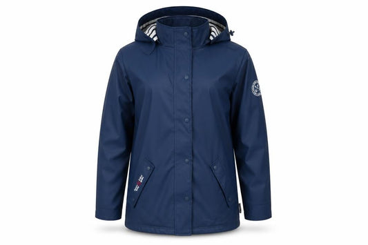 Sable & Mer Women's Blue Nautical M Rain Coat