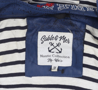 Sable & Mer Women's Blue Nautical M Rain Coat
