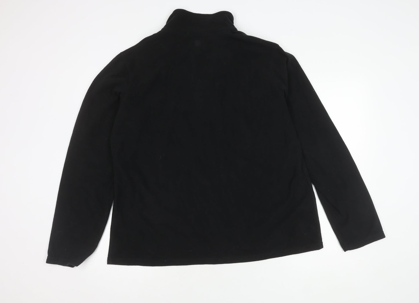 Mountain Warehouse Unisex Sweatshirt Black XL Fleece Zip Outdoor