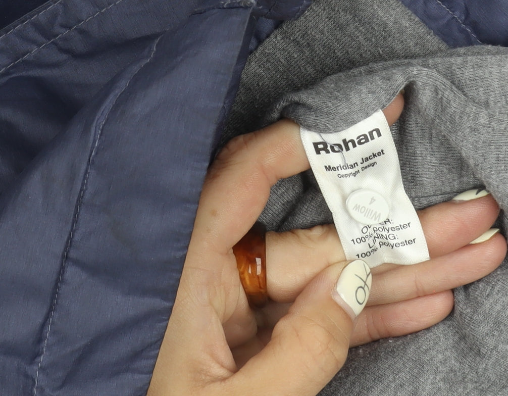 Rohan Women's Blue Windbreaker Jacket L - Outdoor Ready