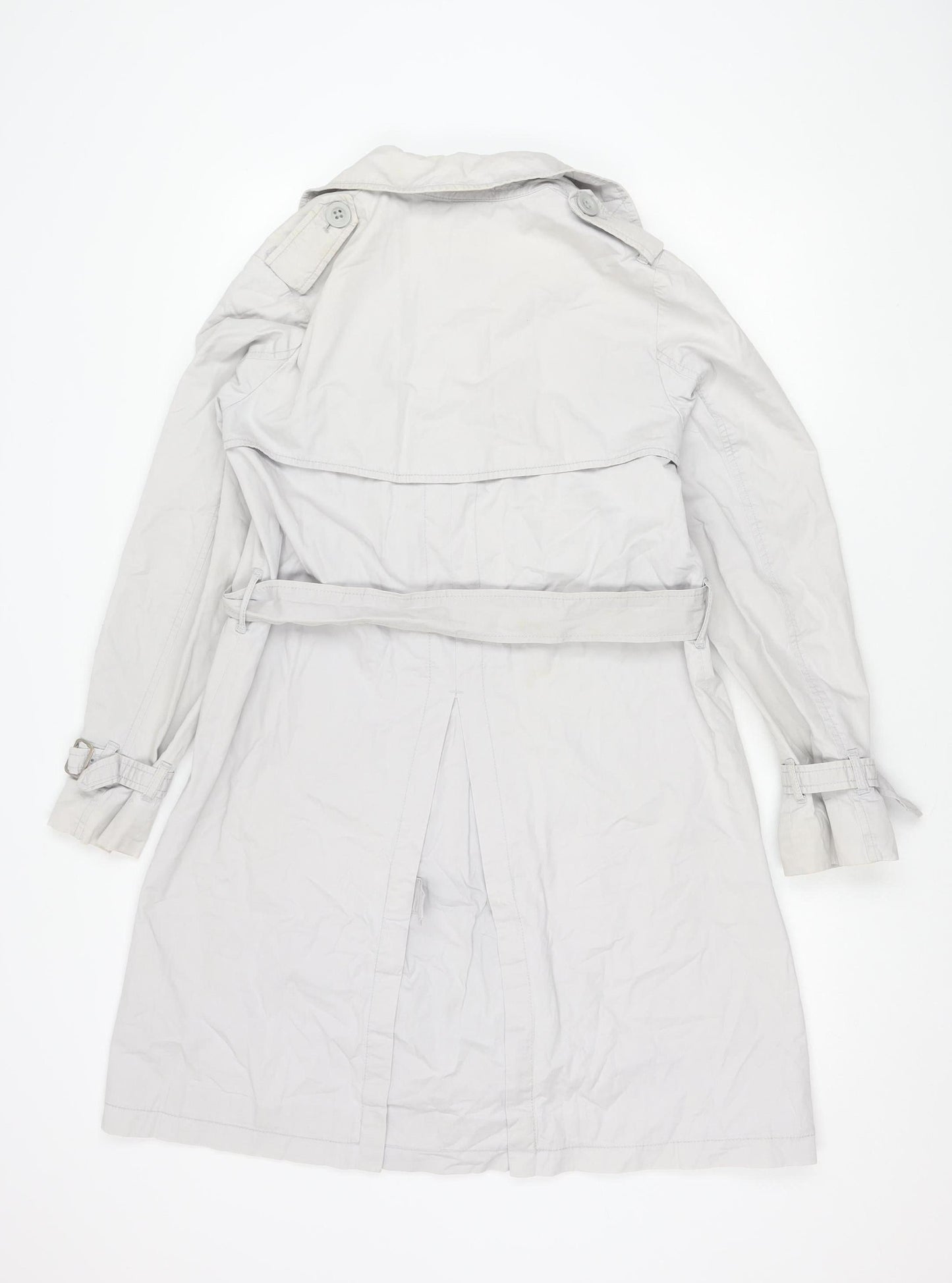 Womens UK Size 10 Gap Grey Trench Coat