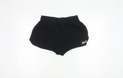 Everlast Women's Black Cotton Shorts Size 14