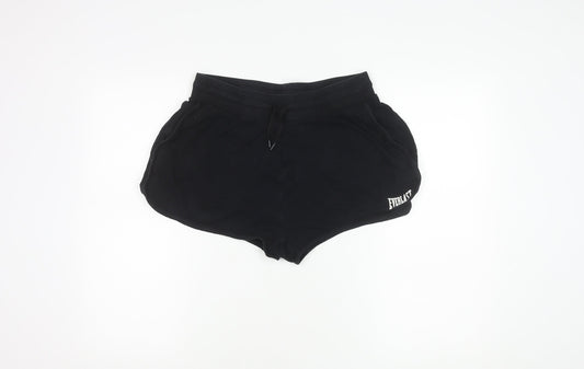Everlast Women's Black Cotton Shorts Size 14