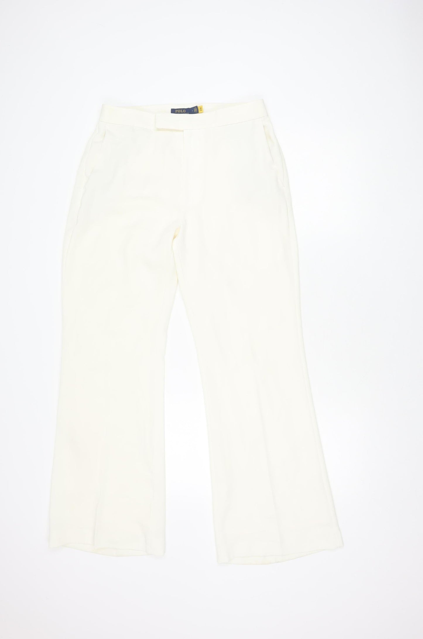 Ralph Lauren Women's White Straight Trousers Size 6