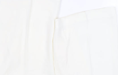 Ralph Lauren Women's White Straight Trousers Size 6