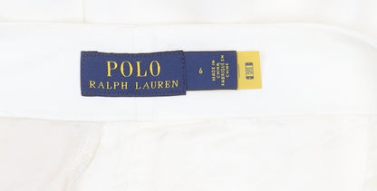 Ralph Lauren Women's White Straight Trousers Size 6
