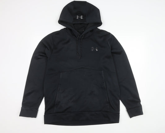 Under Armour Men's Black Hoodie L Pullover Coldgear