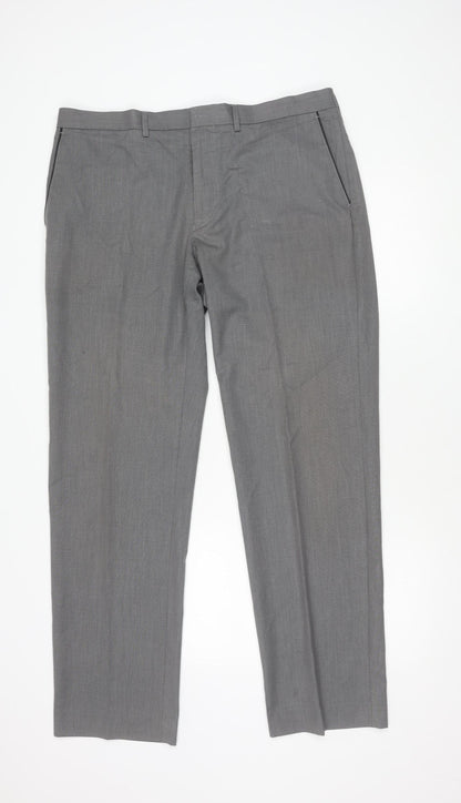Marks and Spencer Grey Men's Trousers Size 40