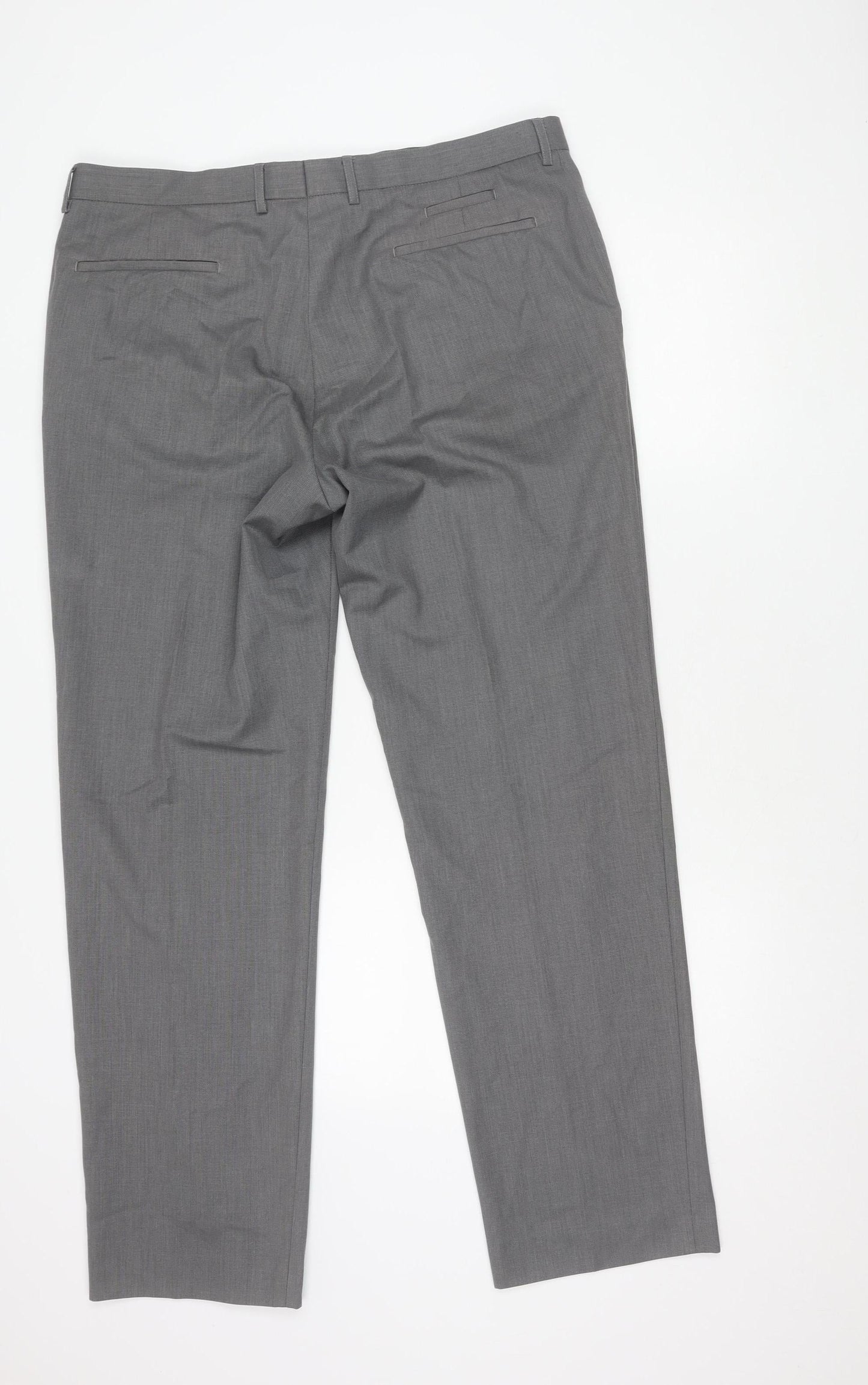 Marks and Spencer Grey Men's Trousers Size 40