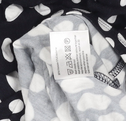 Epilogue Women Black Polka Dot Sleeveless Dress Size 10