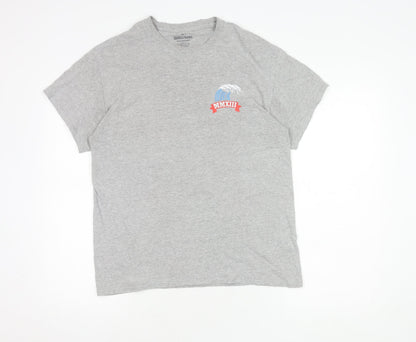Cheats & Thieves Men's Grey Graphic T-Shirt, Medium