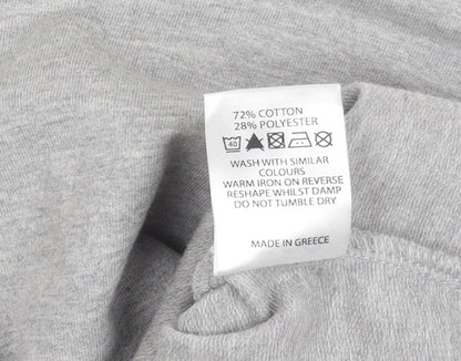 Womens UK Size 14 ASOS Grey Cropped Blouse