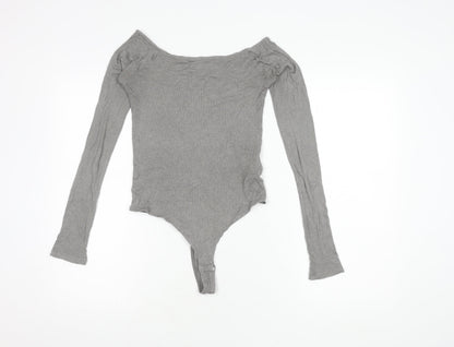 Notshy Women's Grey Off Shoulder Top M Knit
