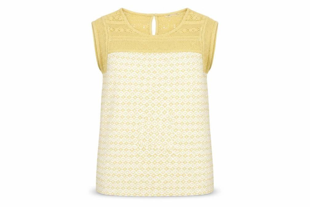 Womens UK Size 10 Marks and Spencer Gold Basic Tank