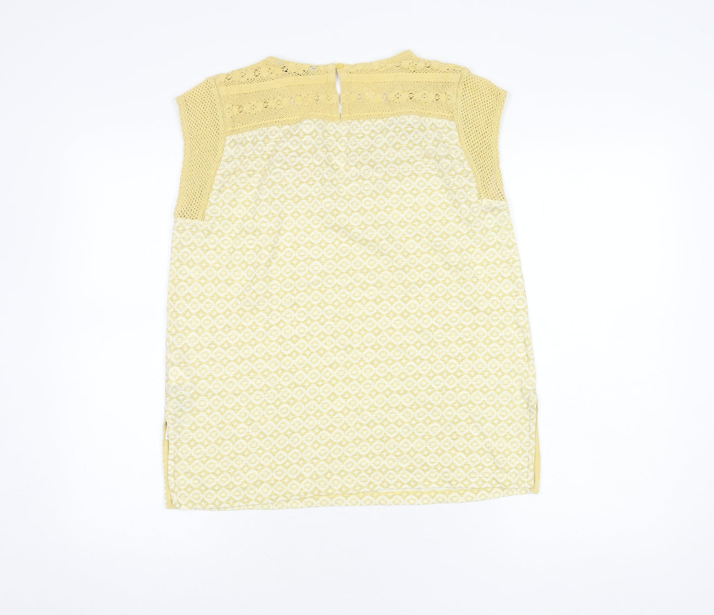 Womens UK Size 10 Marks and Spencer Gold Basic Tank