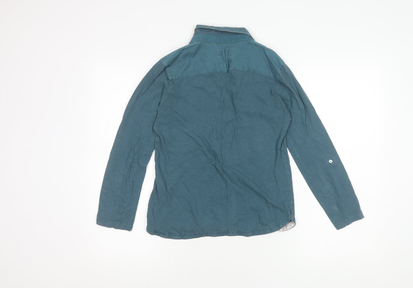 Mistral Women's Blue Button-Up Shirt Size 10