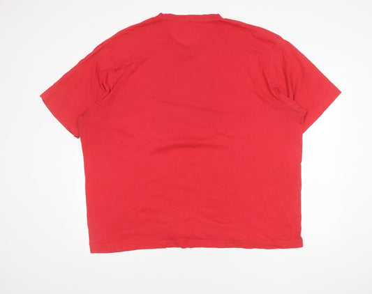 Marks and Spencer Red 2XL Nautical T-Shirt