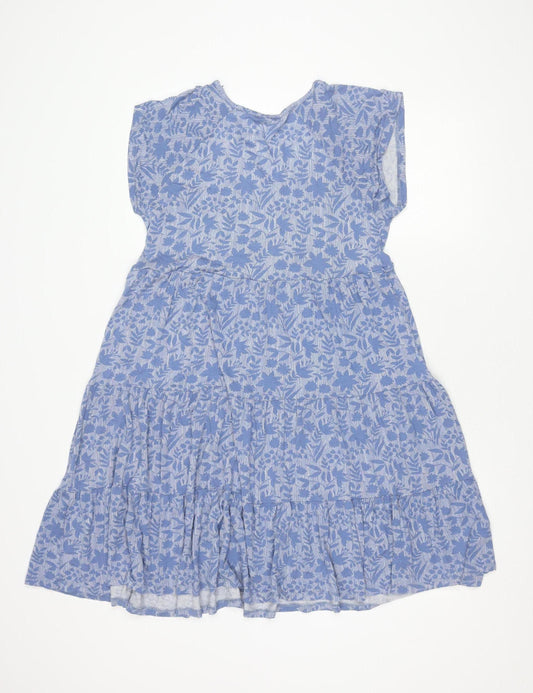 Roman Women's Blue Floral Skater Dress Size 14