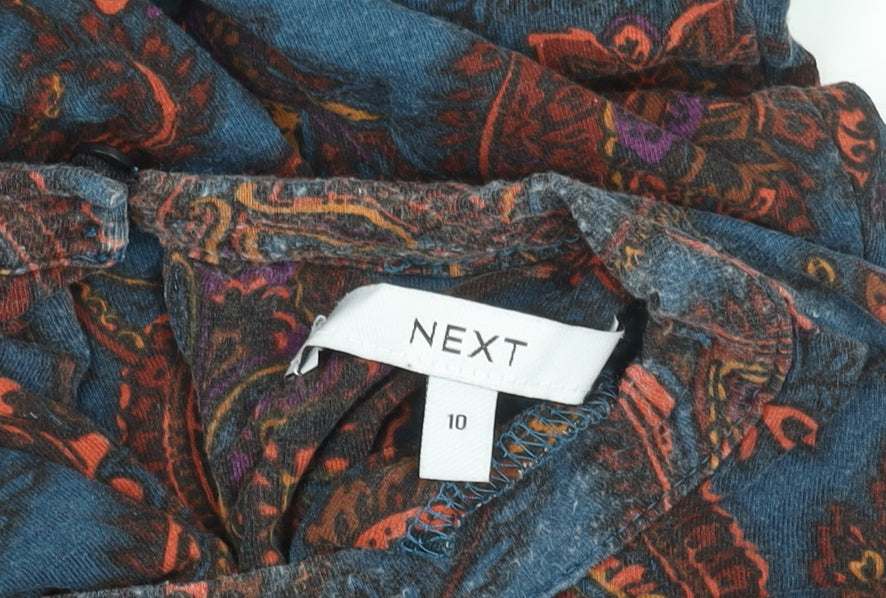 Next Women's Multicoloured A-Line Dress Size 10