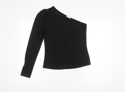 Womens UK Size S VILA Black Basic Top