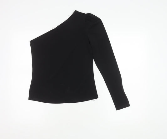 Womens UK Size S VILA Black Basic Top