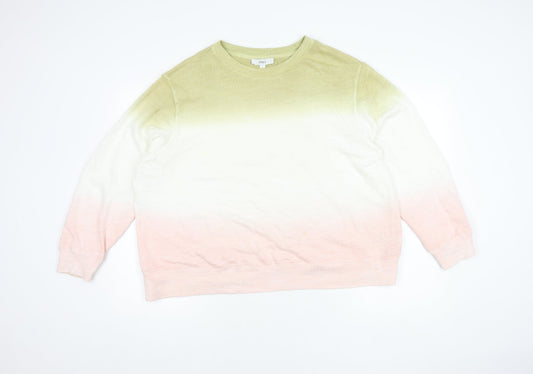 Womens UK Size L Marks and Spencer Multicoloured Pullover Jumper