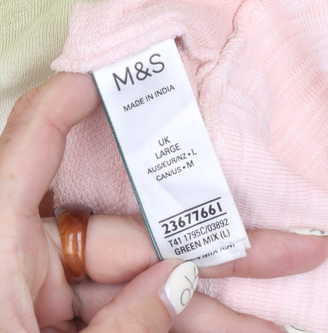 Womens UK Size L Marks and Spencer Multicoloured Pullover Jumper