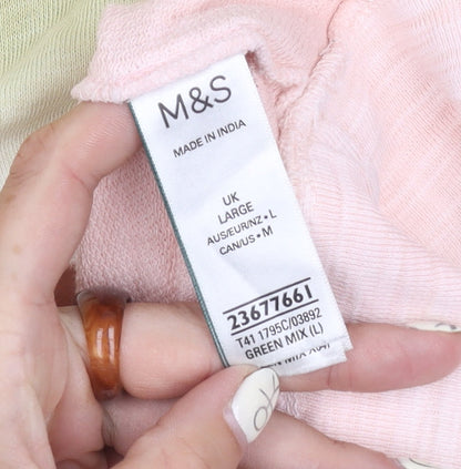 Womens UK Size L Marks and Spencer Multicoloured Pullover Jumper