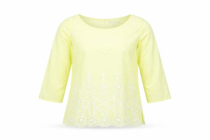 Womens UK Size 10 Bravissimo Yellow Basic Blouse