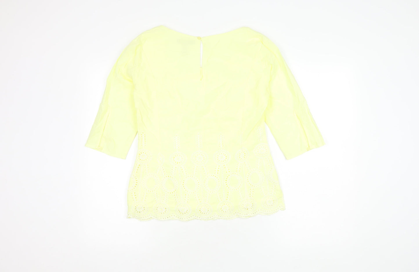 Womens UK Size 10 Bravissimo Yellow Basic Blouse