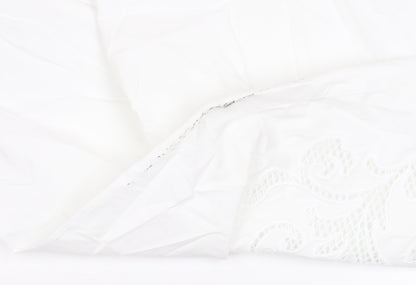 Womens UK Size 12 Marks and Spencer White  Button-Up