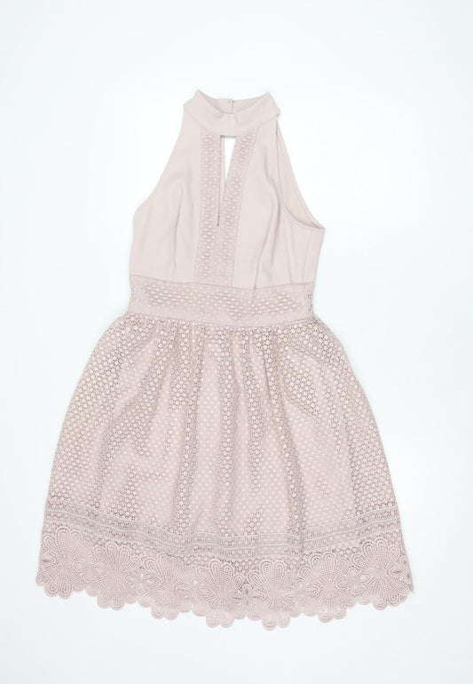 Myleene Klass Beige Fit & Flare Dress, Size 8