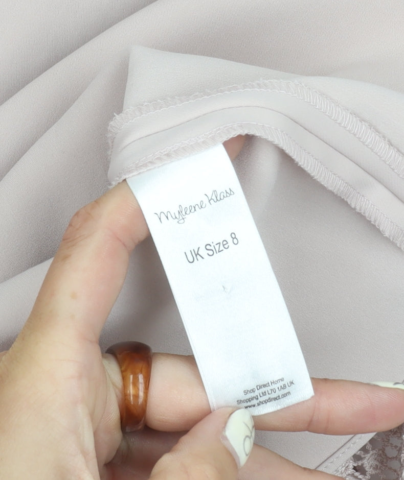 Myleene Klass Beige Fit & Flare Dress, Size 8