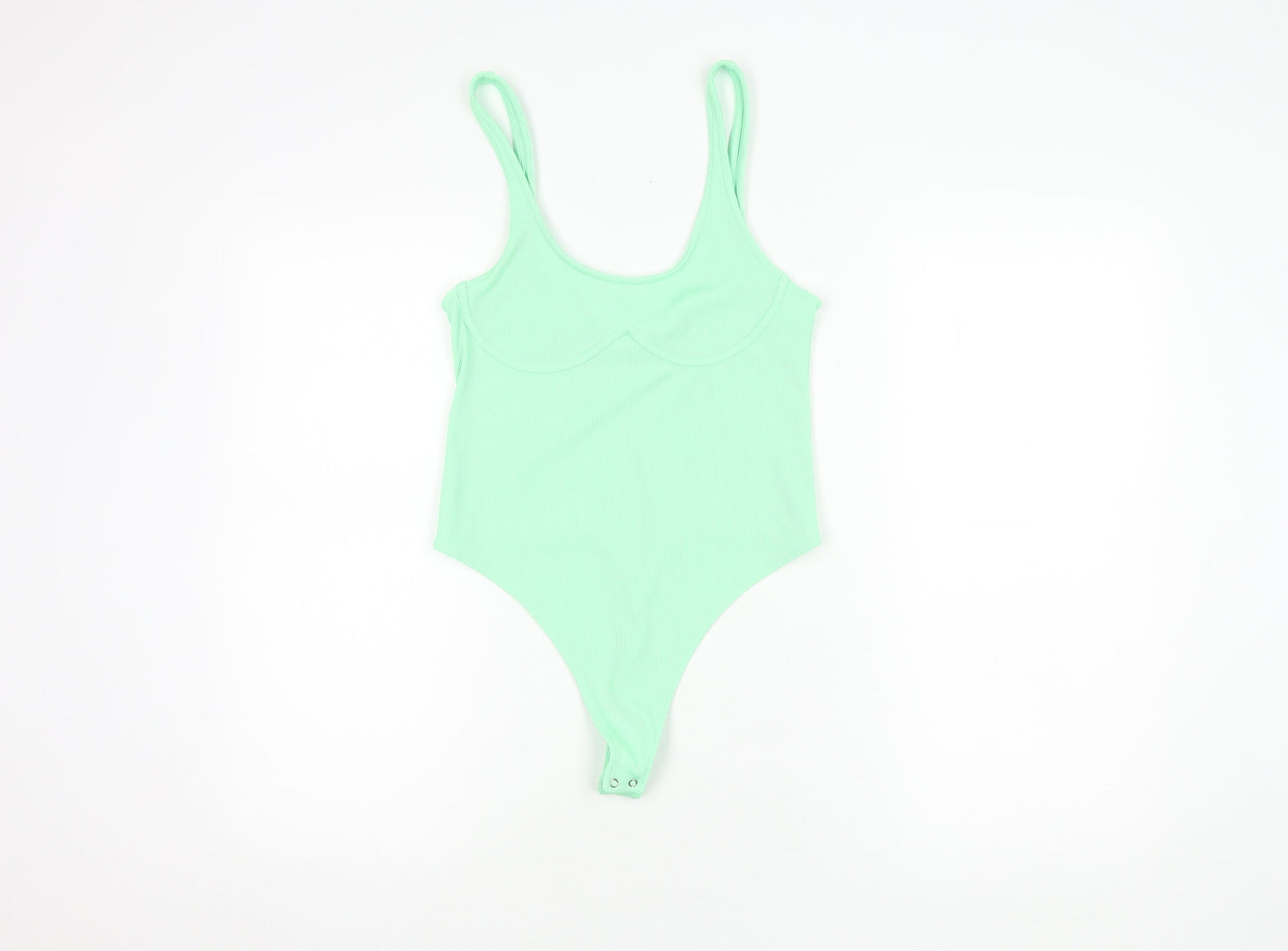 Bershka Women's Green Tank Top Size 12