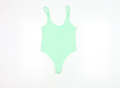 Bershka Women's Green Tank Top Size 12