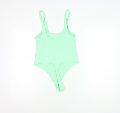 Bershka Women's Green Tank Top Size 12