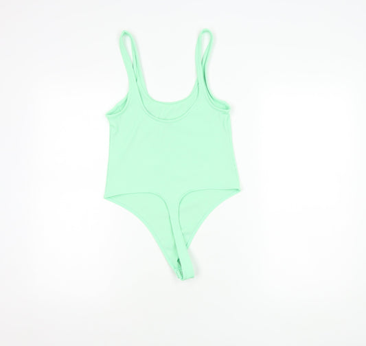 Bershka Women's Green Tank Top Size 12